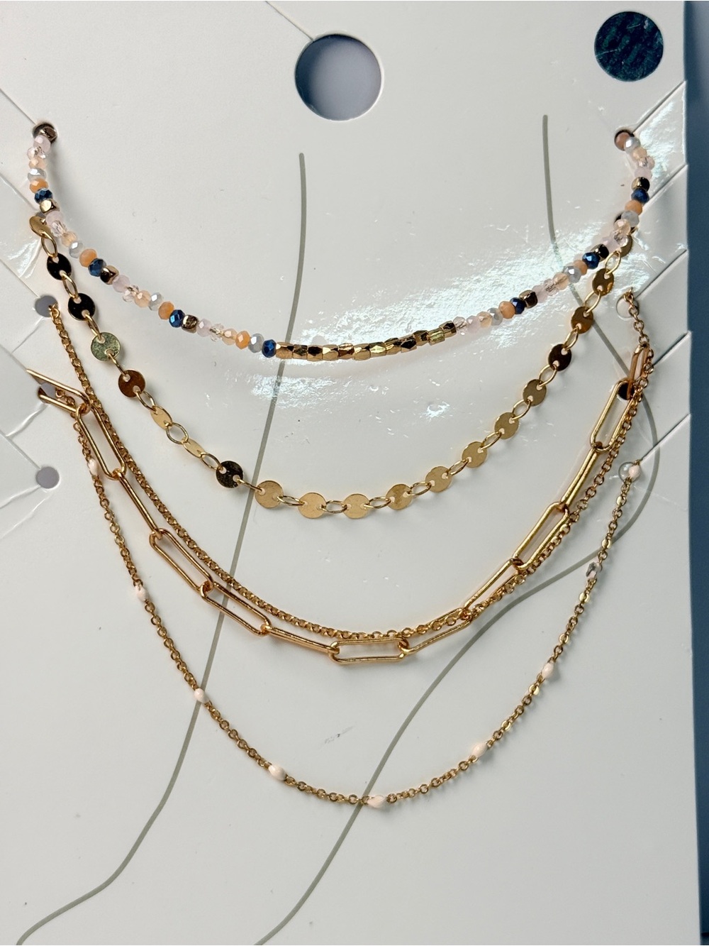 🚨3 for $15🚨 Set of 6 Gold Tone Ankle Bracelets